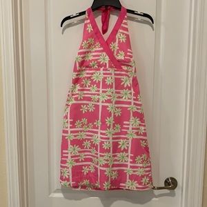 Lilly Pulitzer dress youth sz 16.  Fits size 6-8 adult. Halter style gorgeous